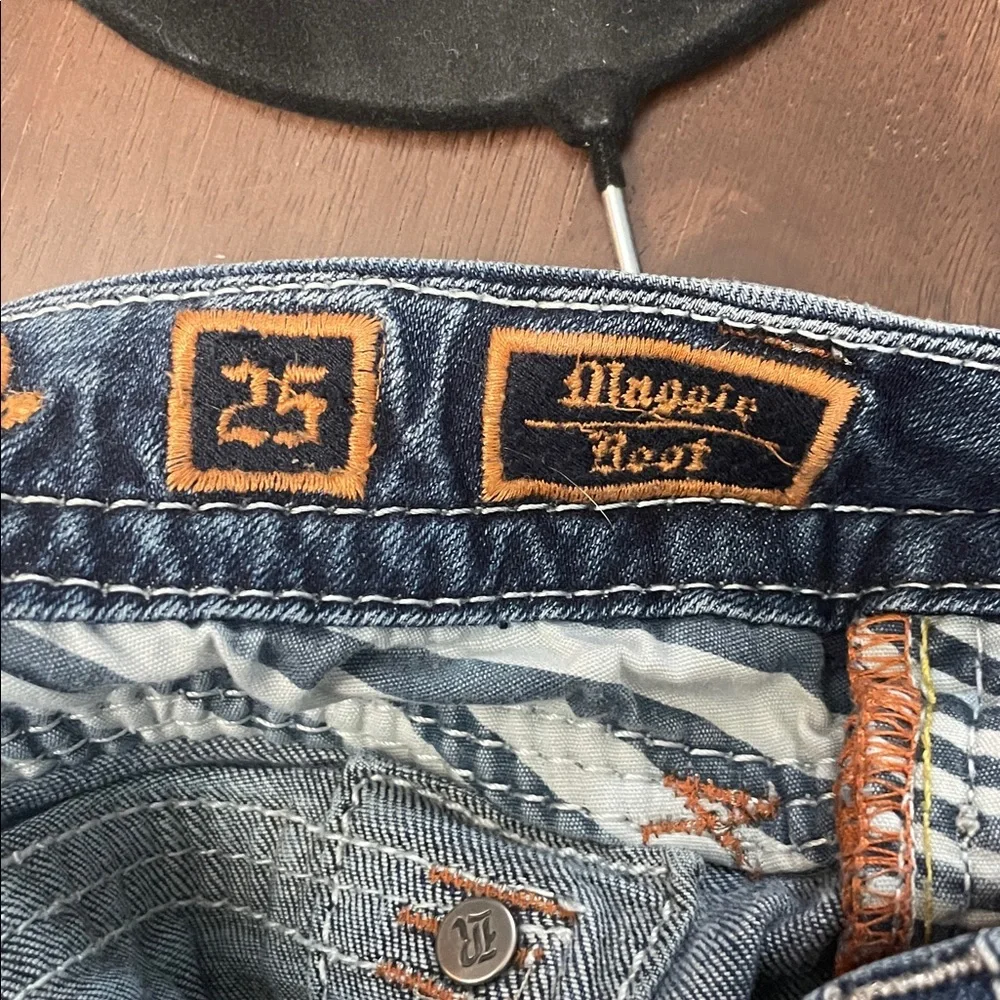 Rock Revival Women's Dark Blue Jeans Maggie boot size 25 - Picture 13 of 16